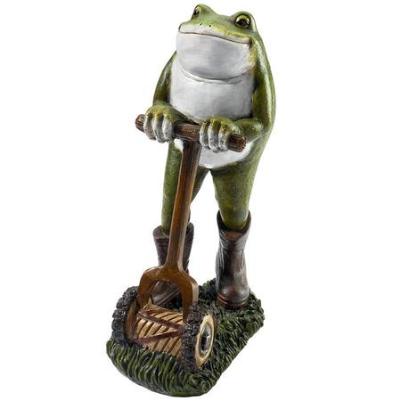 DESIGN TOSCANO Moses the Garden Toad Lawn Mower Frog Statue AL18624